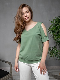 Женская блуза Б-34 / Зеленый