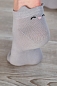 Женские носки ультракороткие Кэт Серые / 3 пары